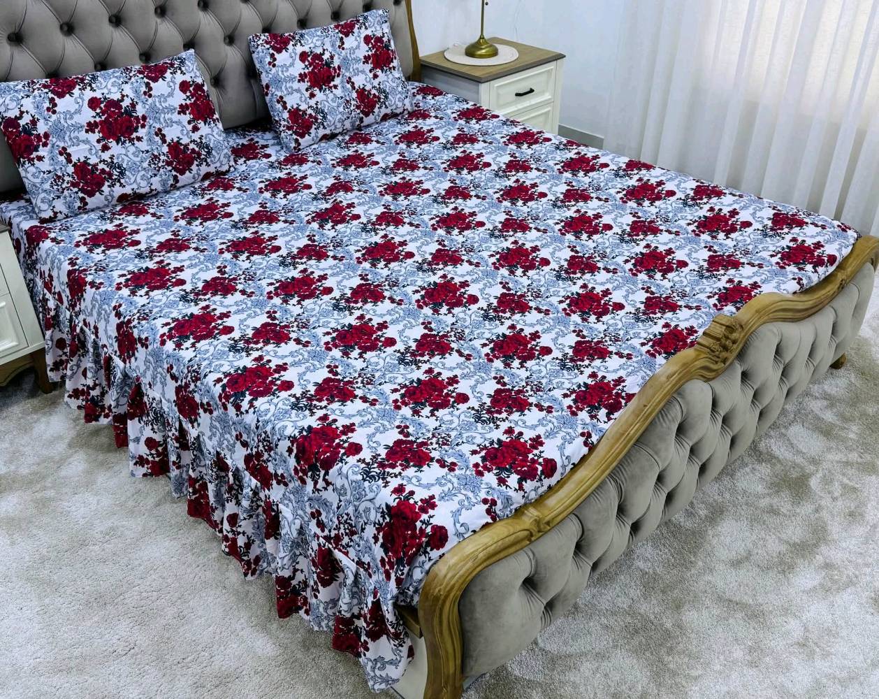 فرشة نفرين همايون مع 2 وجه مخدة
القياس 220× 200👍👍
عررررض نار🔥🔥🔥
سعر الفرشة 10 فقط 😍
يعني المفرد صار بسعر الجملة 🥰🥰
توصيل لكل المحافظات 5 الاف 
للطلب والاستفسار مراسلة البيج او الاتصال على الرقم
***********