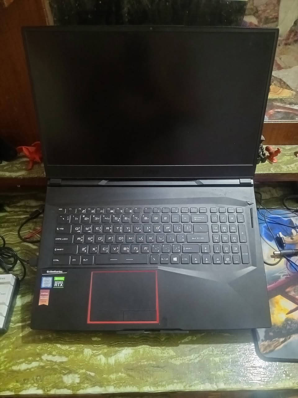 لابتوب كيمنك MSI GE75 RAIDER
GPU : RTX 2050    
CPU : I7 gen9
RAM : 16 GB 3200MHZ 
DDR4 SSD : 512 GB NVME M.2 هارد1
HDD:1000 GB هارد2
Monitor : IPS FHD 144HZ  شاشة 
Charging : 180 W شاحن
تواصل ***********   واتساب موجود  مكاني ديوانية
