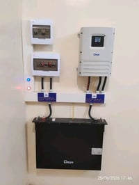 4 ألواح جينكو • بطاريات 200 أمبير • محول 4 كيلو