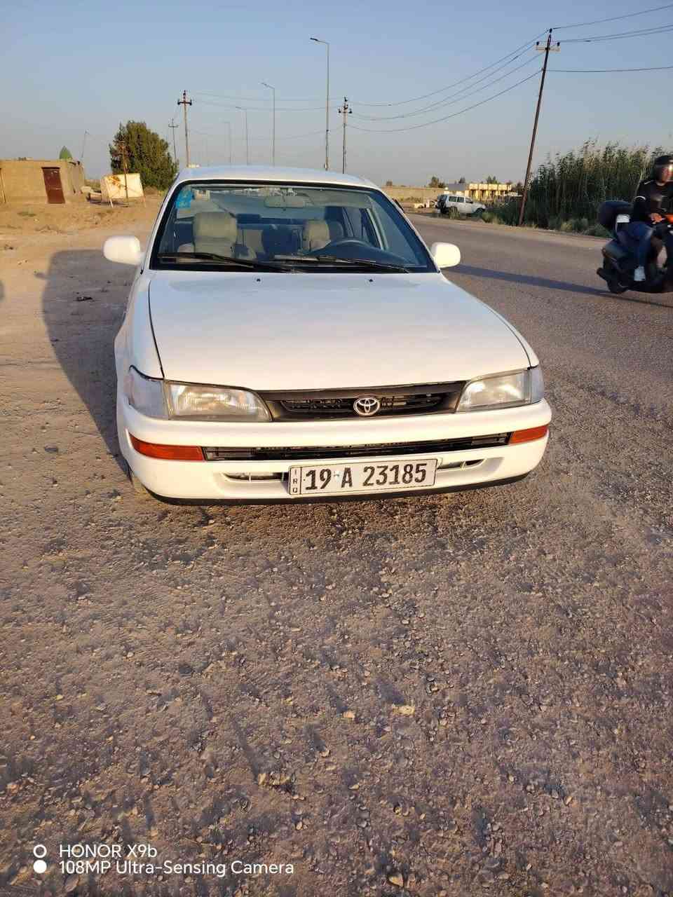 كورلا ايسر بلاد  موديل 94كير ومكينه مكفولات
تبريد ثلج 🥶 تخم تاير صدرجديد بيها ظربه بل جاملغ الخلفي 
رقم نكليزي هزه جديده 
سياره جاهزه ماتذب عليا الف سعر 57 وبيها مجال 
مكان السياره واسط الدجيلي للستفسار اتصل ***********
