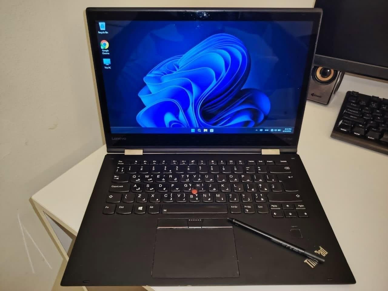 Laptop lenovo X1 yoga (gen2)
مواصفات اللابتوب

i7 7600 2.8GHz

16 gb ram 1866Hz LPDDR3

كرت الشاشة مدمج من INTEL

display : 14" 1920x1080 FHD 300 nits LCD touch (IPS) 

500Gb m.2 ssd 6Gb/s

 المنافذ:

USB 3.1 GEN 1 X3

USB TYPE - C  3.1 GEN 2 X2 THUNDERBOLT 

HDMI 1.4b

منفذ sd card 

Camera : 720p HD

نظام الجهاز : windows 11 pro activated 

مستشعر بصمة 

الشاشة لمس طبقة زجاجية بالكامل (glossy) 

الجهاز يجي 360° يصير ايباد وتحكم كامل لمس 

بي خاصية Face ID

يجي ويه الجهاز قلم خاص بي

للتواصل واتساب : ***********

