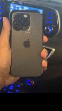 ايفون 14pro عادي  امريكي بدون منفذ شريحه يجي جهاز شريحه اكترونيه أيسيم...