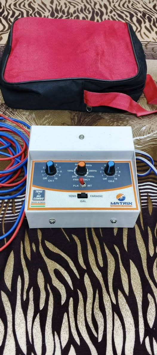 جهاز تحفيز الأعصاب والعضلات هندي شركة ماتركس للبيع مستعمل قليل نضيف جدآ السعر 65 بي مجال بغداد (***********)
