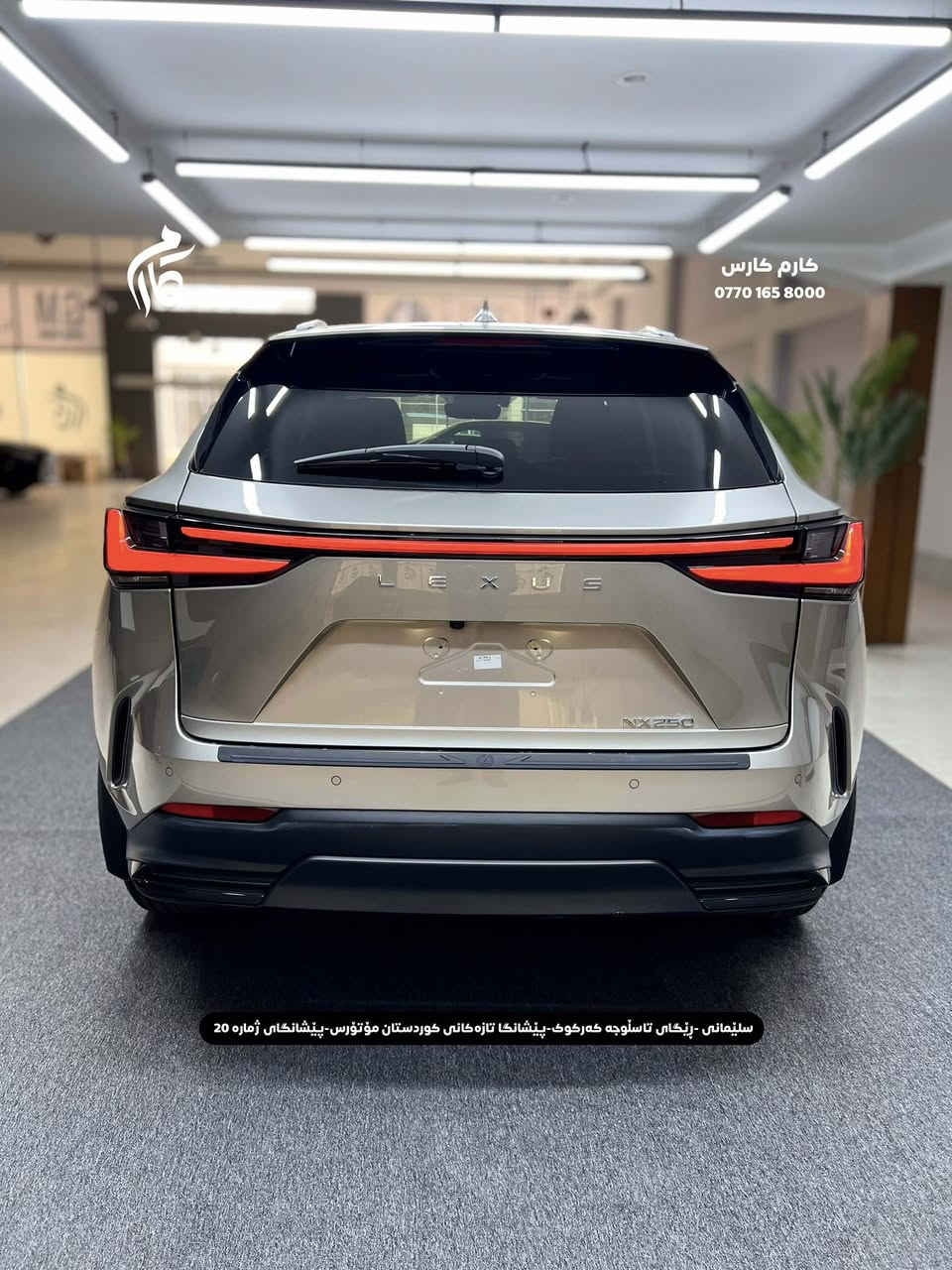 LEXUS  NX250  28500$  2.5L
2025  5,000Mil 

کوردی - عربی

☎️ 0770 165 8000

📍سلێمانی - ڕێگای تاسڵوجە کەرکوک -پێشانگا تازەکانی کوردستان مۆتۆرس - پێشانگای ژمارە 20

📍مجمع معارض سيارات السليمانية كردستان موتورز  رقم(٢٠) تریق کرکوک⁩⁩⁩
