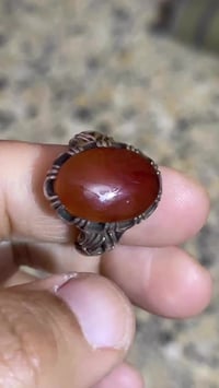 عقيق يماني • مشمشي • حجر كريم