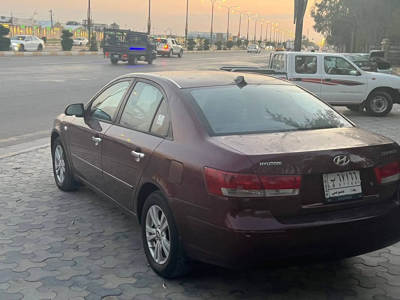 السلا عليكم سوناته للبيع موديل 2009 خليجيه
محرك 2400دوش 
داخل صاج كير مكينه خير من الله تبريد شغال تخم تاير جديد
السياره بيها قطعه ونص صبغ 
السعر105 وبيها مجال للشراي 
السياره رقم بغداد بأسمي تحويل ثاني يوم
عنوان الفلوجه
***********
