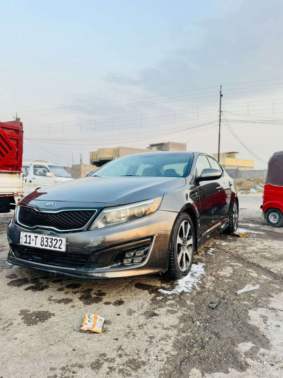 السلام عليكم كيا أوبتيما 2014 امريكيا حادثها دعامية فقط وبيها صبغ 3 قطع السيارة تبريد تدفئة خير من الله مكينة كير السعر 105 وبيها مجال مكانها بغداد للاستفسار  هـ ***********
