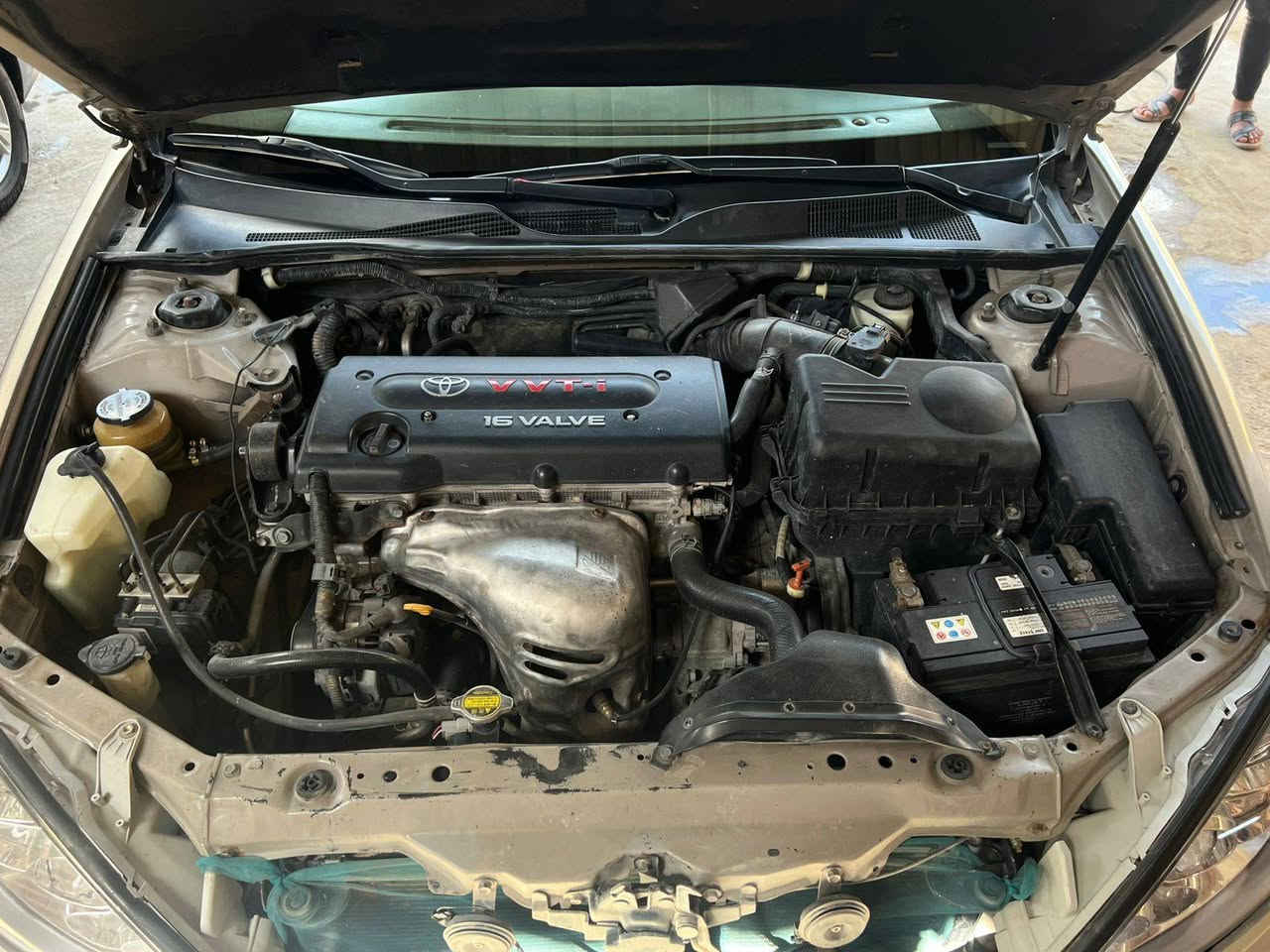 كامري 2006 امريكي حادثها امامي مبدل البنيد وجاملغات مصبوغات رقم بصره انكليزي بأسمي 
السياره جديده بمعنى الكلمه وجاهزه من كلشي مكينه كير حداديه كله جديد ماعايزه برغي فقط بيها جراد بالقماره ومكانات 
المكان نجف مشخاب 
السعر ١٠٥ 
***********
