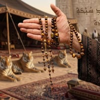 سبحة عين النمر • ١٠٠حجر • سلسلة الجذر