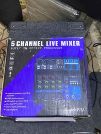 ميكسر 5 قنوات • USB تسجيل • فانتوم +48V