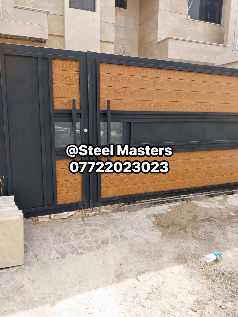 🛑نقدا & بالتقسيط 
ورشة Steel Masters لأعمال الحدادة 

تنفيذ باب حديد خارجي حديد بتصميم متناسق مع الواجهة  

✅ تصميم متين وعصري مناسب جميع المداخل والمساحات الخارجية 
✅ خدمة حديد عالي الجودة  لضمان المتانة والامان 
✅ تنفيذ دقيق وتشطيب احترافي لضمان أجمل نتائج
✅ اضافة بديل الخشب يعطي لمسة فنية
✅ قفل Yal إيطالي مع مسكة طويلة لسهولة الفتح  

📐تصميم عملي  _ مناسب للمداخل الخارجية 

تنفيذ فعلي من ورشة #steel_masters

📍 للتواصل والاستفسار:
+964 ***********
العراق_بغداد
