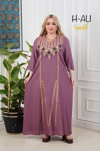 دشداشة نسائية • كشمير إيطالي • مقاسات 2XL-5XL