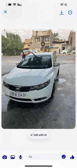 السلام عليكم كيا سيراتو موديل 11 خليجي مكينه 1600 كير ست نمر بيها تكحيل بسيط بهلال الجاملغ الخلفي مكانها بغداد الدوره السعر 105 وبيها مجال بسيط 
***********
