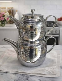 قوري ثنائي • ستانلس ستيل • سعة كبيرة