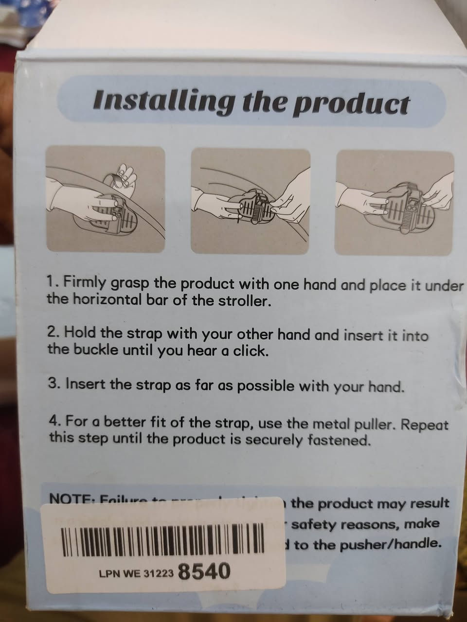 ١٠ الاف
تريد تنام وطفلك بس يبجي هذا الجهاز يفيد الطفل
يهز الكاروك العربانة الى ان ينام

هذا المنتج هو جهاز ZAZU Robby Automatic Stroller Rocking Aid، وهو جهاز مصمم لهز عربة الأطفال تلقائيًا لمساعدة الطفل على النوم. 
الوظيفة: يهز عربة الأطفال بلطف تلقائيًا لتهدئة الطفل.
المميزات: يحتوي على مؤقت تلقائي يعمل لمدة 40 دقيقة لتوفير الراحة للوالدين.
التشغيل: يتميز بآلية موازنة تلقائية ويتم تفعيله بضغطة زر.
التصميم: يأتي بتصميم مدمج على شكل سحابة مناسب للاستخدام العالمي مع مختلف أنواع عربات الأطفال


**إذا كنت صاحب هذا الإعلان وتريد حذفه لأي سبب، رجاءا أرسل رسالة إلى الدعم الفني**