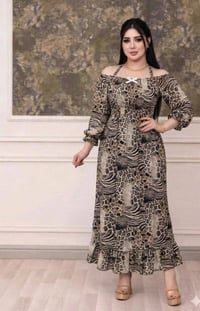 فستان جلد الحيه • فري سايز • طول ١٤٠سم