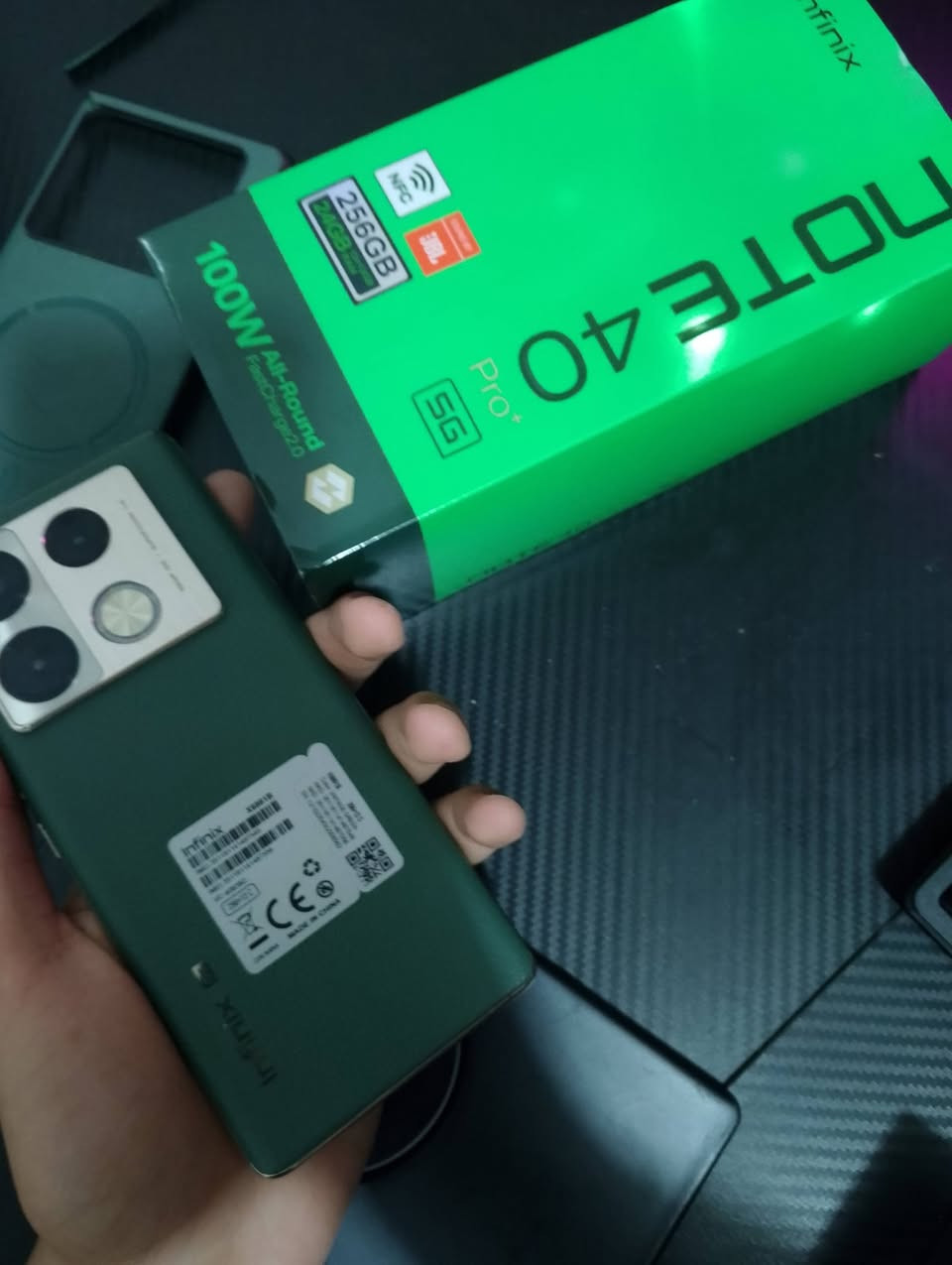 Infinix NOTE40 Pro 2G 256GB 100W+

تلفون هوة وجميع ملحقاته تلفون جديد ماتلكه مثله مال بنيه وصارله شهر وانضرب بورد الشحن مستعجلين عله بيعته مستحيل تلكون مثل هاذة التلفون وبنضافته مستعمل شهر الى شهرين ونص الشراي يراسلنه عله هاذة الرقم واتساب *********** المكان بغداد كراده سعر التلفون 425
