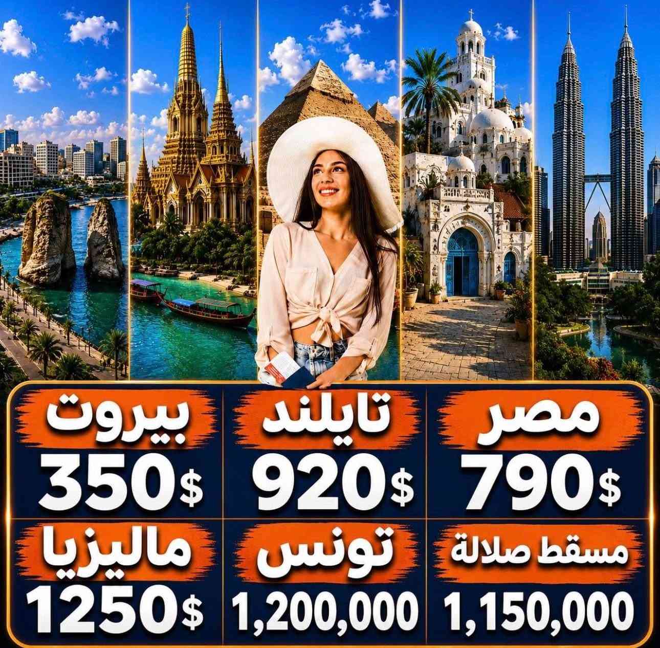 إذا تدور أجواء صيفية خيالية⛰️🏄‍♀️⛱️

ملاحظة‼️شركتنا مجازة من قبل هيئة السياحة 

✈️ اختصاصنا أقوى الوجهات:

شمال العراق
أربيل -او دهوك -او سليمانية 
5 أيام / 4 ليالي من المتعة والراحة
فنادق 4 نجوم⭐ 
باصات حديثة🚌 -عوائل فقط 👨‍👩‍👧‍👦
كل هذا بـ75الف فقط 🔥

       كروب
إسطنبول يومياً 
بري🚎 باصات vip
ذهاب جوي ✈️استقبال vipعودة بري
🇹🇷 إسطنبول جواً✈️

🔁طرابزون + إسطنبول
🏝️ أنطاليا + إسطنبول
      طرابزون ،او، انطاليا

🇪🇬 مصر
🇹🇭 تايلاند
🇱🇧 بيروت
🇹🇳 تونس
🇲🇾 ماليزيا
🇬🇪 جورجيا
مسقط🇴🇲
شمال ايران 🇮🇷
⸻
متوفر أيضاً نقل فقط يومياً🚍باصات حديثة
بغداد& اسطنبول 
اسطنبول &بغداد
-——-
نقل يومياً جمسي🚙حديث
بغداد &عمان 
عمان&بغداد

🚨 ليش تحجز ويانا؟

مو لأن عدنا عروض…
لأن عدنا خبرة بالوجهات نفسها وراح نعيشك ايام ماتنساها

✅ تنظيم احترافي
✅ فنادق مضمونة ومجربة
✅ متابعة وياك خطوة بخطوة
✅ راحة بالك علينا… وانت استمتع بالسفرة!

⛔ إذا تريد أرخص شي وخلاص… مو إحنا
✅ إذا تريد سفر مرتب مضمون و راقي… هنا مكانك

🚨 الأماكن محدودة والعرض سريع النفاذ!
لا تضيع الفرصة وخلي رحلتك ويانة تجربة ما تتكرر 😎✈️

📍 عنواننا:
واسط صويره شارع المركز
***********@إشارة
