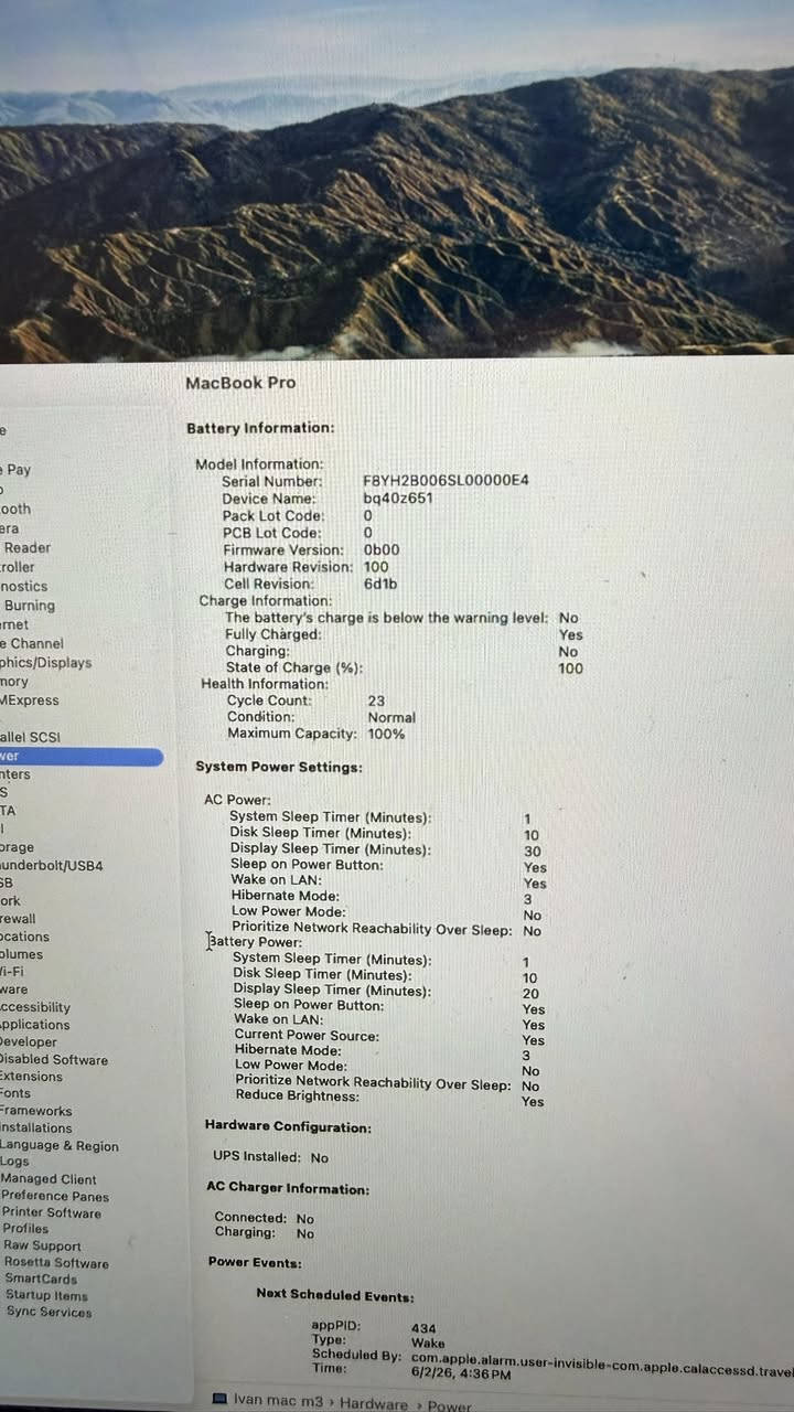 ماك m3pro 
شاشة : 14 انج
رام : 18G
هارد : 1تيرا
Gpu : 18 كور
Cpu : 12 كور
نظافة 100%
وياه كفر ولصقة استعمال قليل جدا كامل الغراض نسخة شرق اوسط
للااستفسار علخاص


**إذا كنت صاحب هذا الإعلان وتريد حذفه لأي سبب، رجاءا أرسل رسالة إلى الدعم الفني**