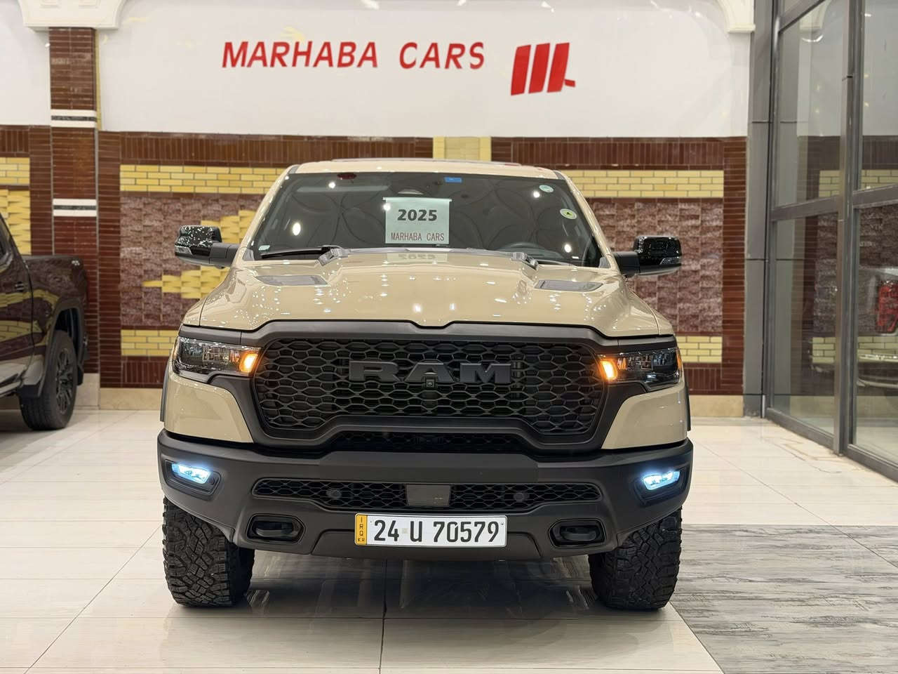 MARHABA CARS ERBIL
——————————
BRAND : RAM 1500
CLASS : REBEL X 
ENGINE : V6 - 3.0T - 4x4
STATUE : CLEAN TITLE كلين تايتل 
YEAR : 2025
PRICE : $$
COUNTER : 18,000 MILE
IMPORTING : وارد امريكي
ADRESS : Erbil , أربيل شارع ١٠٠م صف دائرة گمرگ
FOR IFORMATION CALL US :
MARHABA CARS 
 📞 : ***********
