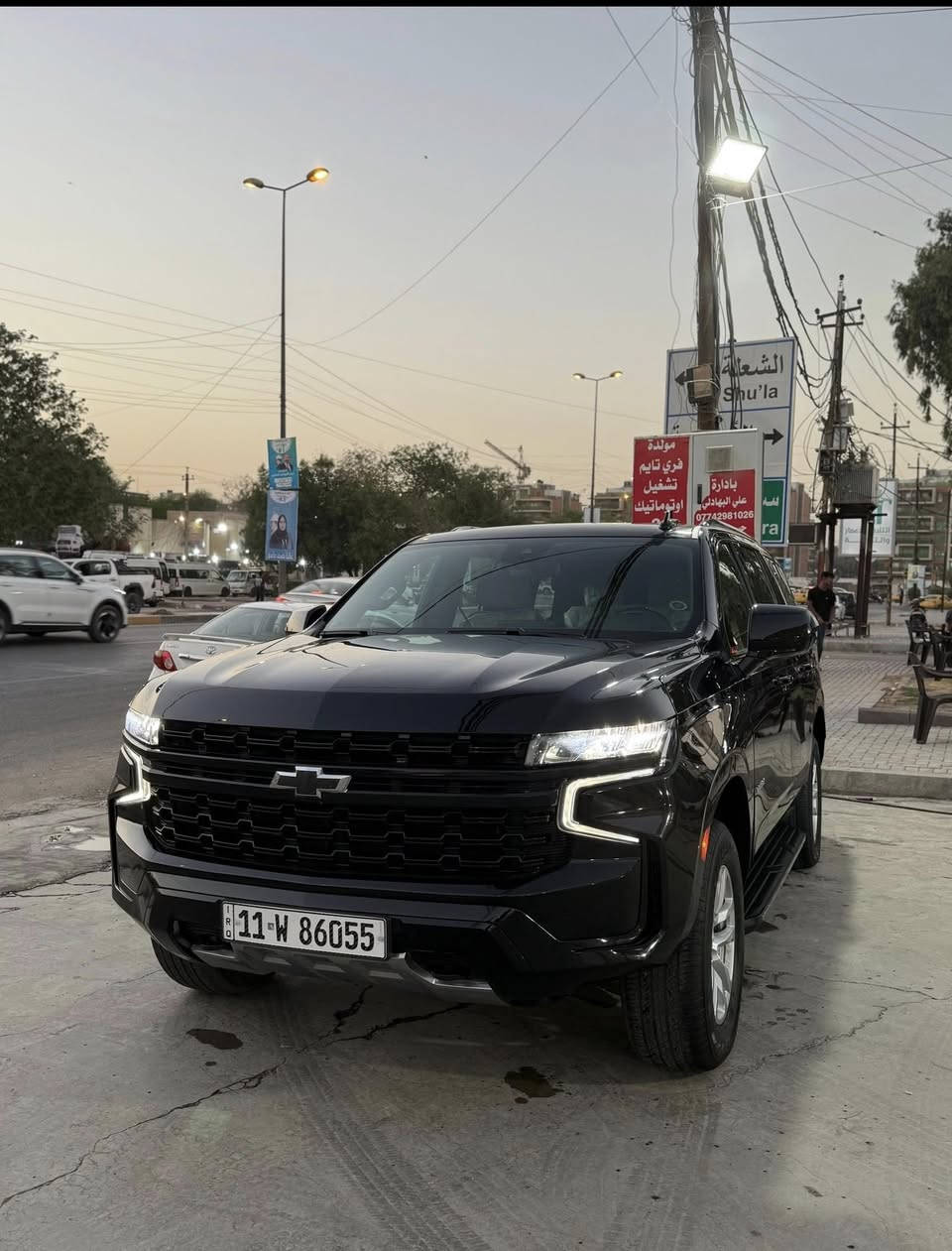 تاهو موديل 2023  Ls
(خــليــجي)
ماشيه:65
مكفوله من الدعامية اللدعاميه من بارد ومن صبغ
سياره نضيفه جدا
سنويه باسمي تحويل ثاني يوم

بيها ملاحضه بسيطه: رصعتين  صغار 
مكان السياره :الكاظمية المقدسة
رقم: ‭0773 377 4669‬
