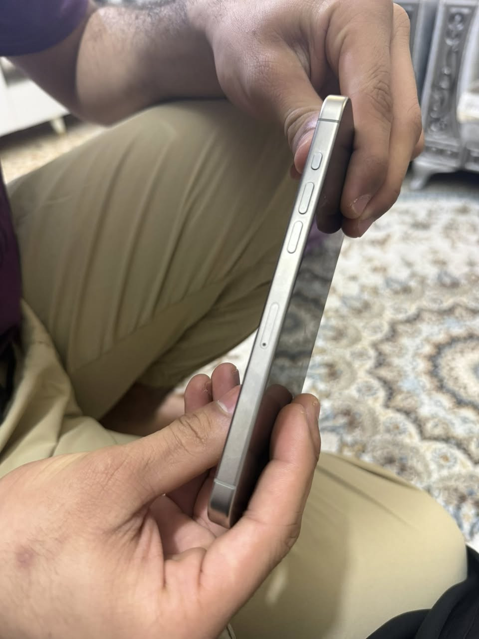 السلام عليكم
ايفون 15برو ماكس
ماستر عربي شرق اوسط 
وتر جهاز ابد مداخل صيانه الك لفحص 
باكيت غراضه ويا كامل جهاز وتر 
الذكره256
السعر 675 وبي مجال 
***********
