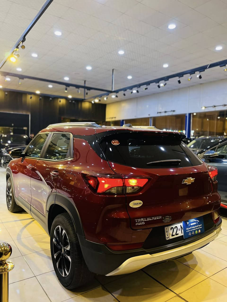 بسم الله ما شاء الله توكلنا على بركة الله.
#الحوت_لتجارة_ومزادات_السيارات 🇮🇶 

______________________________________

#اعلان_بيع_سيارة

🔷السيارة : شوفرليت ترايل بلايزر LT

🔷سنة الصنع :2023

🔷اللوحة : اربيل

🔶السعر : 165 ورقة

🔷الضرر : تبديل بابين نفس اللون مع صبغ الجاملغ الامامي اليمين. 

🔷ضرر الايرباك : بردة وكشن.

🔷رقم الشاصي : KL79MRSL7PB173727

______________________________________

🔷المواصفات:

🔹حجم المحرك 3 سلندر 1.3L توربو 

🔹عداد المسافة 8 الف ميل 

🔹رادار امامي وجانبي وخلفي

🔹تنبيه الخروج عن المسار

🔹كراسي مخمل

🔹كرسي السائق كهرباء

🔹تدفئة الكراسي الامامية

🔹اوتو ستوب

🔹دفع رباعي AWD

🔹ويل كب حجم 17 انج مع اطارات بحالة جيدة

🔹وضعيات قيادة

🔹لايتات LED بالكامل

🔹شاشه تحكم بالايعازات

🔹تحكم ستيرن جهتين

🔹بصمة ابواب وتشغيل وتشغيل عن بعد

🔹مع باقي المواصفات الاعتيادية

————————————————————————

☎️ الاتصال :

***********

***********

📍النجف الاشرف - المدينة المائية - مقابل حي الجامعة.
