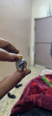 اللهم صلي على محمد وآل محمد خاتم عقيق شجري مصور اسم محمد مثل ما واضح ب...