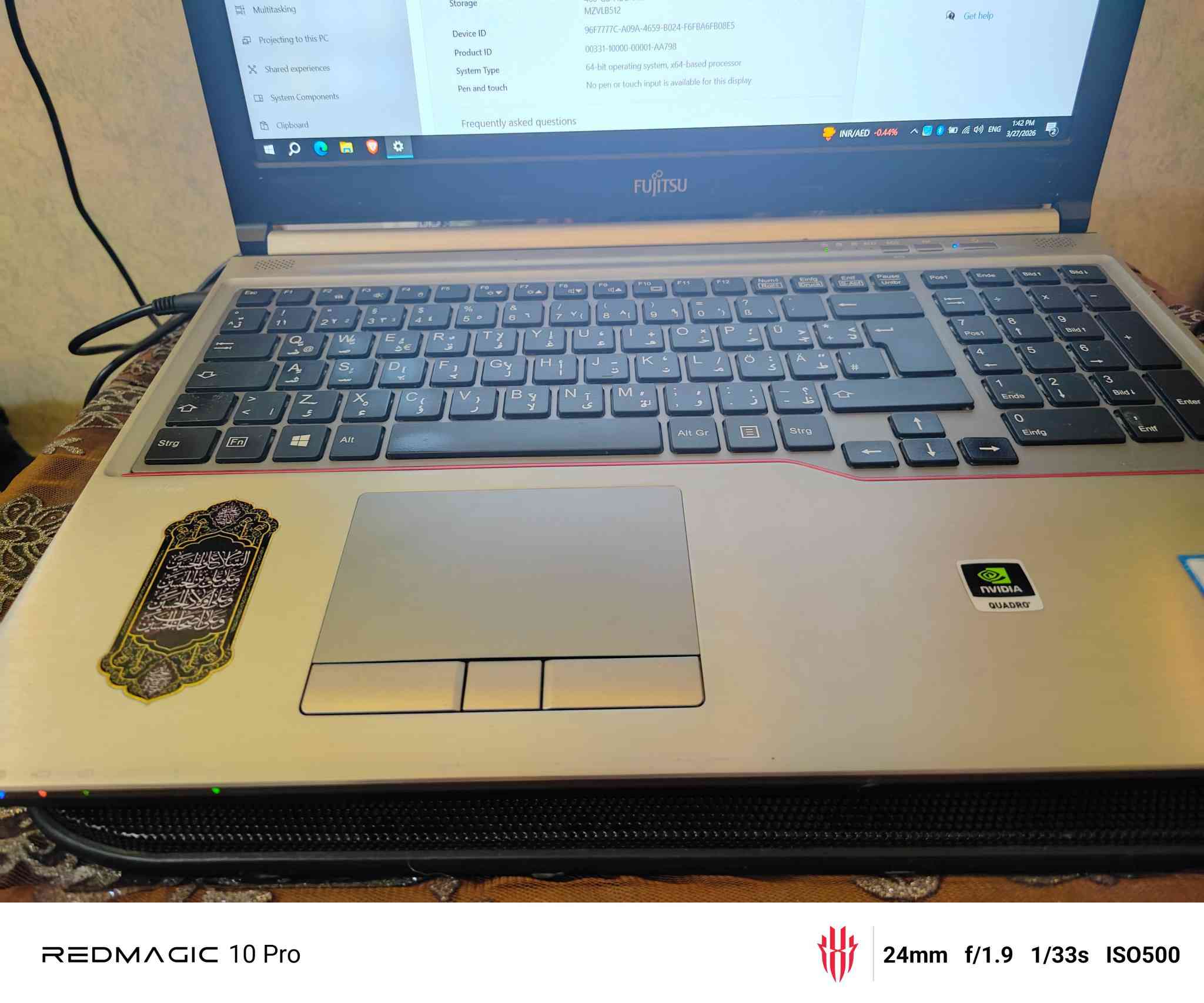 السلام عليكم
لابتوب فوجستو مواصفاتها
intel(R) Xeoin(R) E3-1505M v6 3.00 GHz
32 GB Ram -2400
Intel(R) HD Graphics p630 / 16GB
هارد عدد 2 ...BHDD TOSHIBA 500 G 
SAMSUNG NVMe SSD 500 GB
كامرة + بلوتوث + بصمة + حقيبة 
وهاي صور الالعاب الي عندي للبيع مكاني بغداد الكرخ 
سعرها 620 الف


**إذا كنت صاحب هذا الإعلان وتريد حذفه لأي سبب، رجاءا أرسل رسالة إلى الدعم الفني**