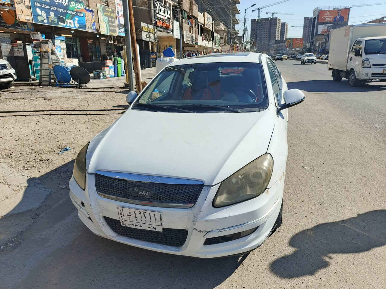 السلام عليكم سيارة شيري A3 موديل 13بدايت خيط تبخير السعر 40 وبيها مجال مكان بغداد الرقم  ***********
