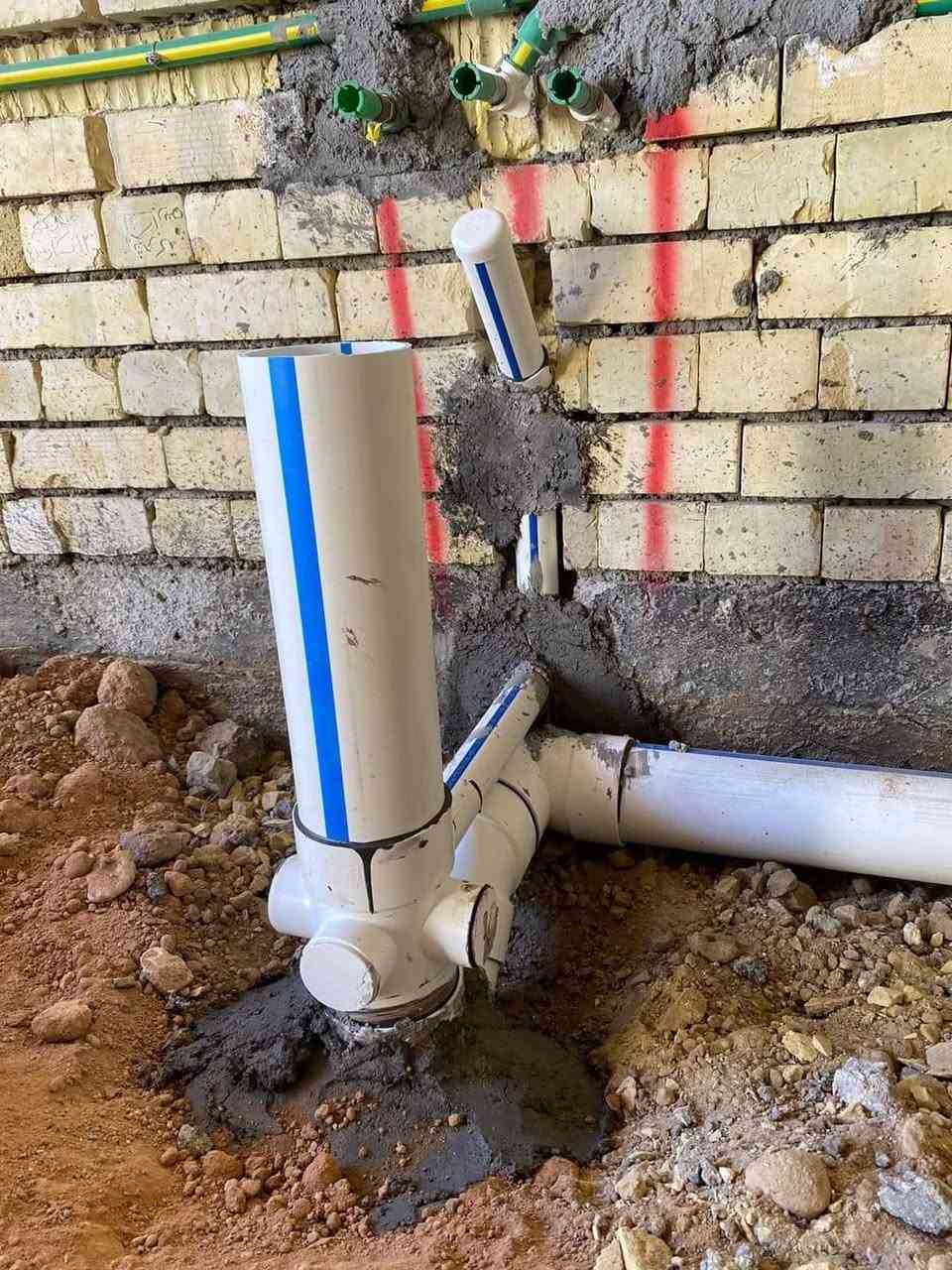 تأسيس ماء ومجاري *********** تأسيس صحيات ***********
