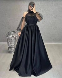 اسود • ساتان • مقاسات S-XXXL