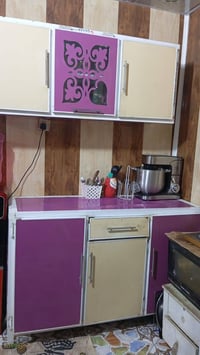 ٣ قطع • نضيف • خزائن مطبخ