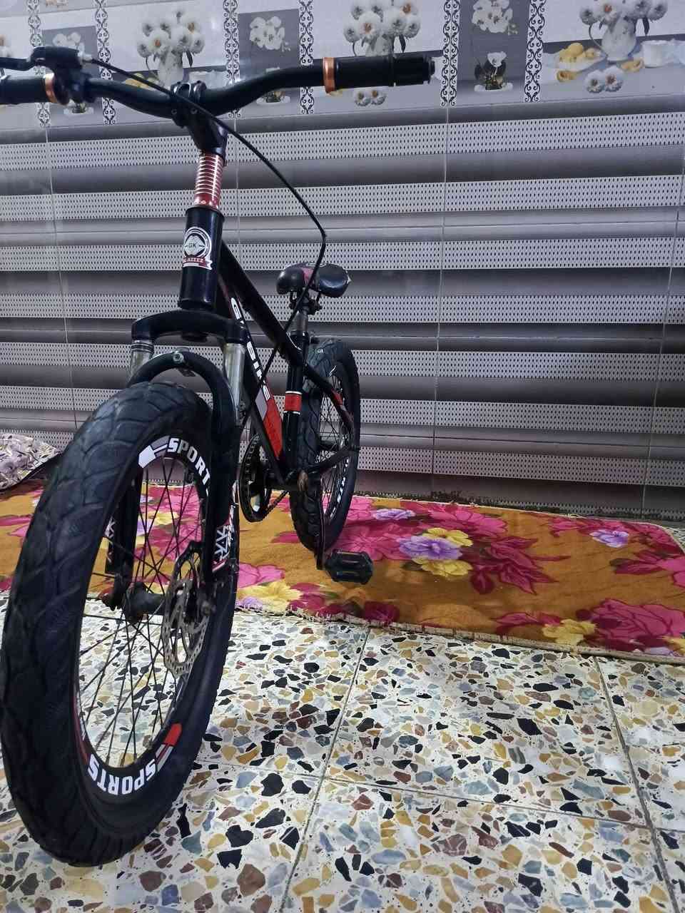 سلام عليكم
بيسكلات للبيع نضام دبلات امامي

البيسكل الاحمر نوع جبلي 
حجم 20 جديد كلشي ما ناقصه
السعر 80 وبي مجال 

البيسكل الثاني رياضي
حجم 26 ماناقصه شي 
السعر 50 وبي مجال 

عنواني بغداد الحسينيه 
متواجد واتساب او علقلي واني اراسلك 
***********
