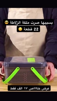 قطاعة خضار وفواكه • 22 قطعة • شفرات مكعبات