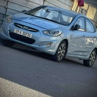 اكسنت خليجي 2015 لون سمائي مكينة 1400 بيها حادث جاملغ خلفي جهة سايق وم...