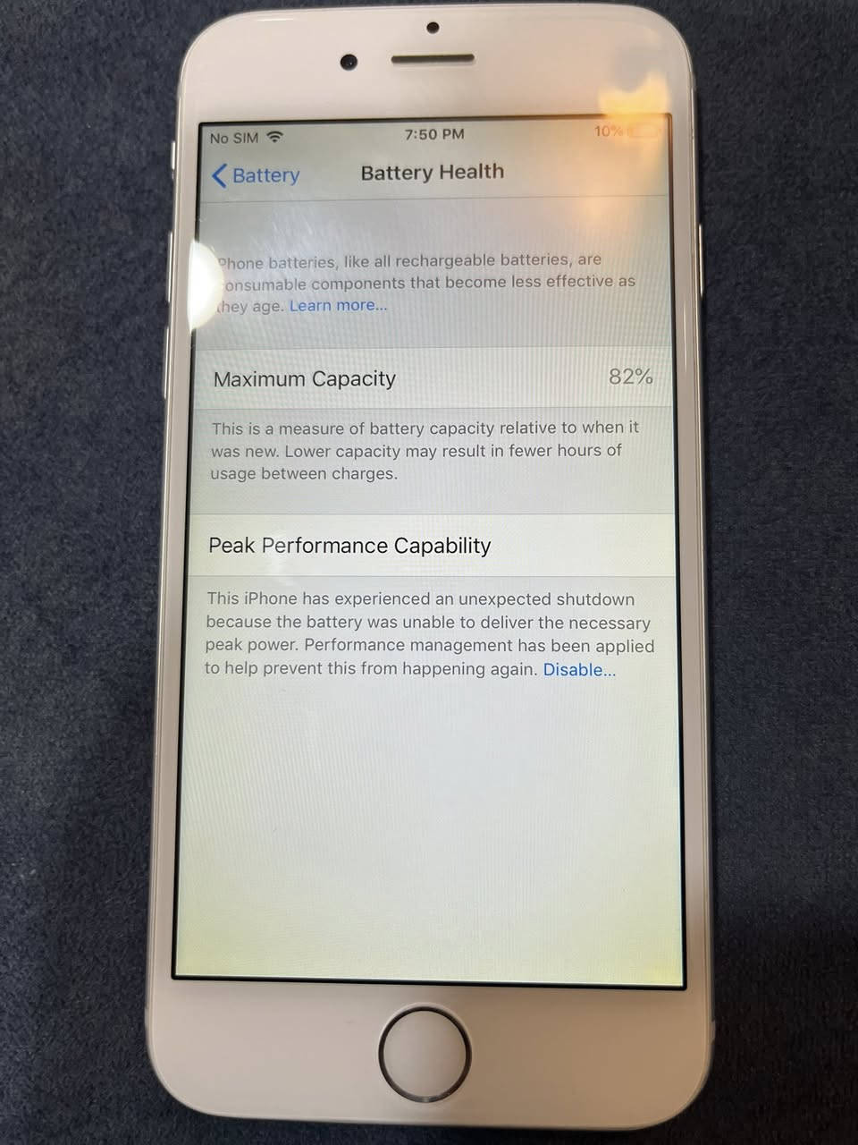 آيفون ٦ 
بطارية ٨٢ 
ذاكرة ٦٤
رقم واتساب :***********
مكان أربيل
