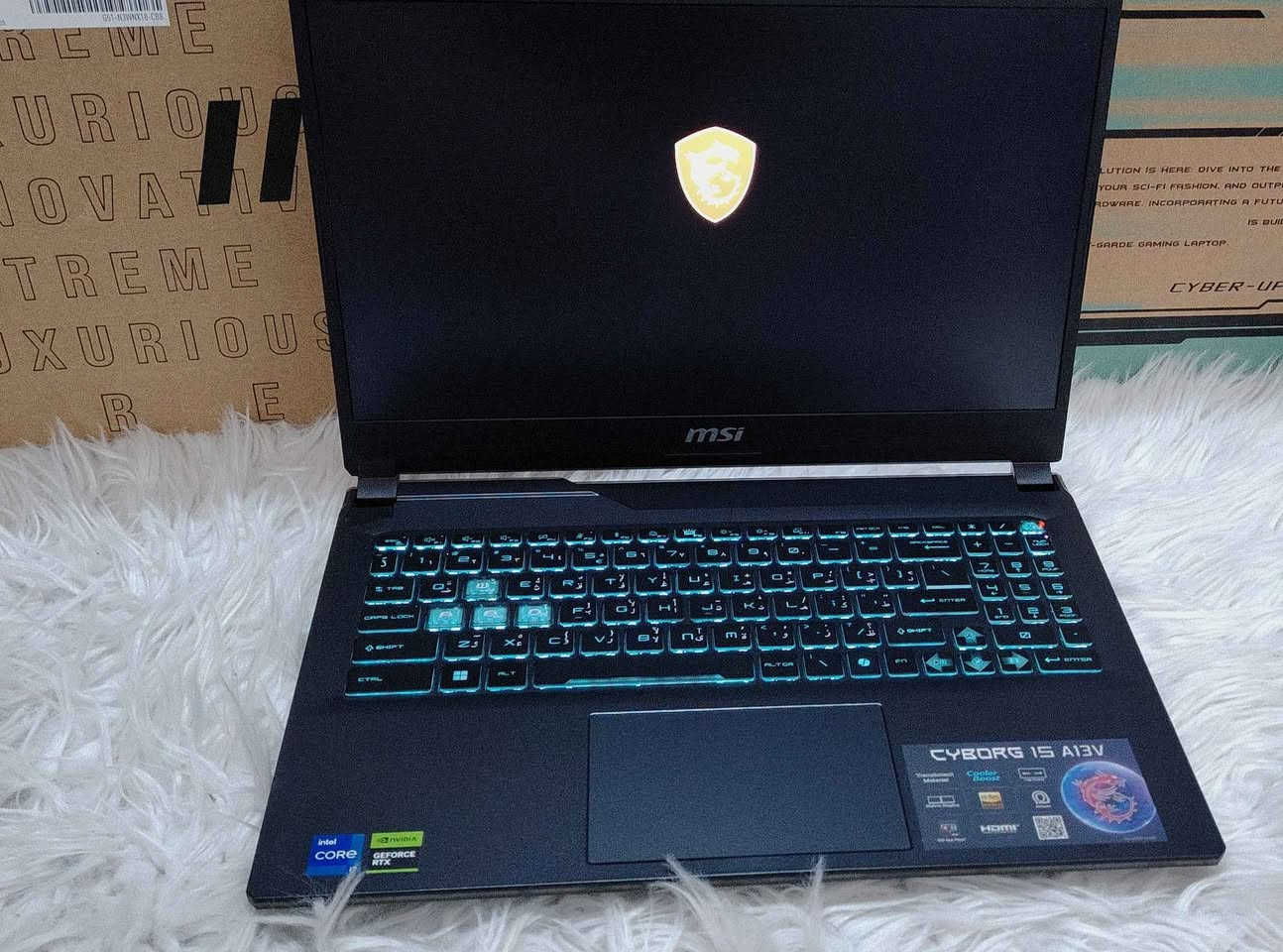 تحية طيبة للجميع 
متوفر لاب توب كيمنك للبيع 
MSI CYBORG 15 A13V GEN 13 DDR5 

السعر   مليون ١٥٠ الف

CPU I7 13620H 10 CORE 16 THERADS 
RAM 8X2 16GB DDR5 5200HZ 
M. 2 NVME 1TB GEN 4 
GPU RTX 4050 6GB LAPTOP GPU 
GPU 2 INTEL UHD GRAPHICS 
MONITOR 15.6 INCH IPS 144HZ 
KEYBOARD LED ARABC BLUE

مكاني موصل توصيل موجود 
للتواصل *********** واتسب موصل, نينوى
