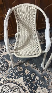 كراسي حدايق • خوص أبيض • ١٨٠ كيلو