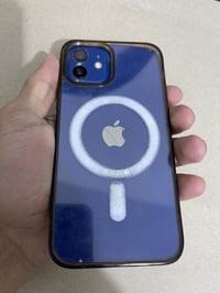 ايفون 12 لون ازرق مميز الجهاز كل مكفول فقط مستبدل شاشه اصليه باقي الجه...