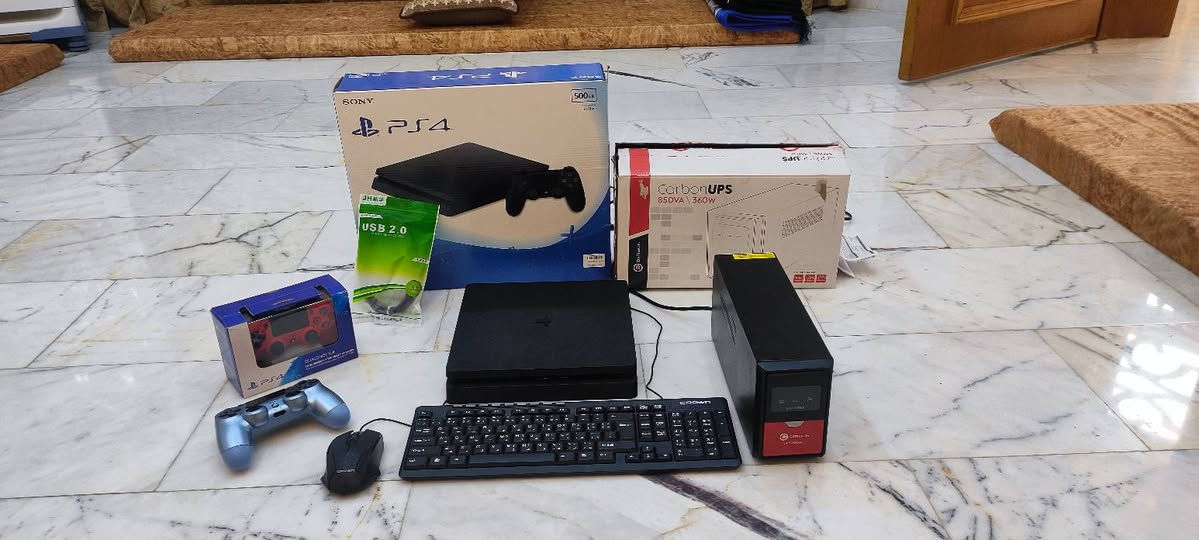 جهاز  بلي 4 سلم  مع ups  مع كيبورد وماوس ويده عدد2  باله نضيف حييل مستخدم شي بسيط السعر 325 الف  مجال بسيط  ***********  اتصل او واتساب
