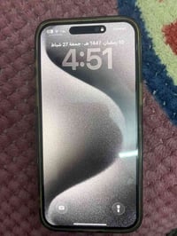 مثل ما موضح بالصوره جهاز 15 pro max وتر بروف شرق اوسط بطاريه 86 الجهاز...