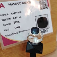 خاتم من حجر الزفير الافريقي الطبيعي صياغه ثقيلة وجميلة فضه عيار ٩٢٥ يو...