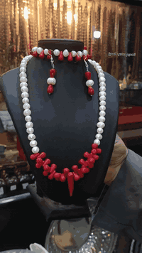 طقم الأميرة ✨ طقم كامل مكون من احجار كريمه 💎 طبيعي  نوع الاحجار لـؤلـؤ...