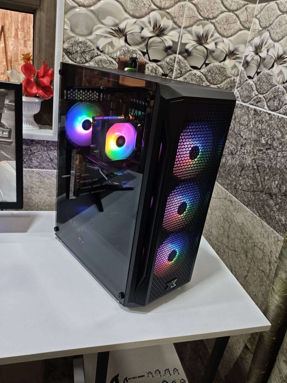 تجميعه زيون للبيع وشاشة اقتصادية
شباب تجميعة زيون  
CPU-XEON E5-2630 v4 
GPU RX 580 8GB DDR5 
MB X99 ATERMITER 
RAM 1×16GB DDR4 2133P
PS AZZA PSAZ 650W BRONZE
SSD 256 TEAMGROUP CX2
CPU COOLER AIGO ICE200 PRO 
CASE XIGMATEK 4FAN
(سعر 350 الف)
التجميعه مفحوص قطعها بالكامل اي خلل ما بيها 
منزل بيها RE9
ويندوز 10 برو محدث هوه والكرت اخر تحديثات
 
 شاشة اقتصادية للبيع 
المواصفات 
MASS 24 WIDE COMPUTER LED MONITOR
VA PANEL
REFRESH RATE 75HZ
FHD 1080×1920
5MS
HDMI-VGA INPUT 
السعر 80 الف 

توصيل 5 لكل المحافظات
البيع فقط بأعتماد 10 اسيا او ماستر ينزل من السعر


**إذا كنت صاحب هذا الإعلان وتريد حذفه لأي سبب، رجاءا أرسل رسالة إلى الدعم الفني**