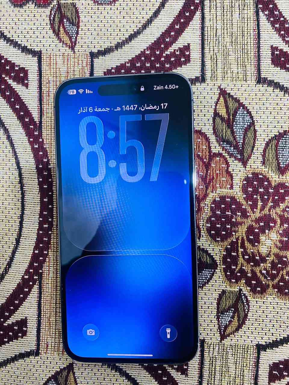 ايفون 14 برو ماكس 
ذاكرة 128
بطارية 87
مامفتوح شرط
مشكلة الجهاز بيه حساب ايكلود ماعرف رمزه ومسوي اخفاء يعني اذا تفرمت يقفل 
الجهاز استخدمه طبيعي مابيه شي وينزل تطبيقات ويحدث
سعره 650 وبيه مجال


**إذا كنت صاحب هذا الإعلان وتريد حذفه لأي سبب، رجاءا أرسل رسالة إلى الدعم الفني**