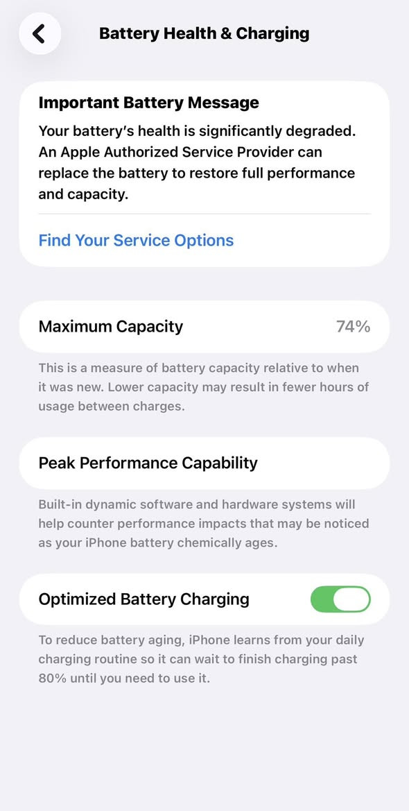 ايفون 12 pro max
ذاكره 512
بطاريقه 74٪؜ 
ما امبدل اي قطعه 
السعر 475 وبي مجال قليل


**إذا كنت صاحب هذا الإعلان وتريد حذفه لأي سبب، رجاءا أرسل رسالة إلى الدعم الفني**