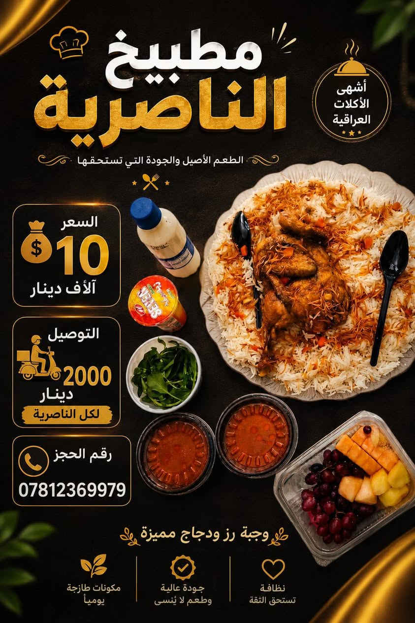 الحجز مفتوح واتساب  ***********
متواجدين ع طول اليوم نستقبل طلباتكم بكل حب 🩷
توصيل كل الناصريه الفين 🔥
