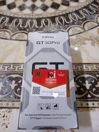 جهاز للبيع Infinix GT 30 Pro استخدام اقل الشهر ذاكره 256 داخلي 12 جهاز...