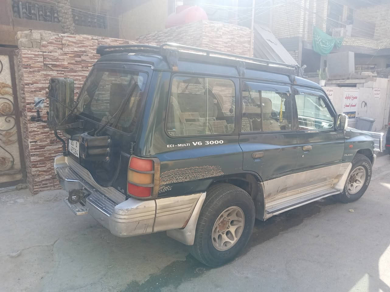 سلام عليكم باجيرو موديل ٩٨
رقم ديالى نكليزي بسمي مكينه 6v بلاديه لا تبخير ولاتنقيص صدرها نظيف تخم تايرات دوشمه نظيفه كهربايتها كله شغاله دفع رباعي سنتر لك ٥ بيبان
بلاديه بدون صبغ منظومات التبريد موجوده بس مايشتغل العنوان بغداد مدينة الصدر الاورفلي رقم الهاتف *********** السعر ٥٢ وبيها مجال
